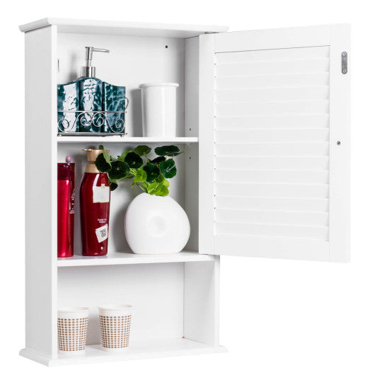 27.5" H Wall Hanging Bathroom Storage Cabinet