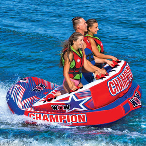 WOW Sports Champion 3-Person Towable (21-1010) by Jupiter Gear