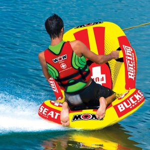 WOW Sports Bucket Seat 1 Person Towable Water Tube and Lounge Chair (14-1090) by Jupiter Gear