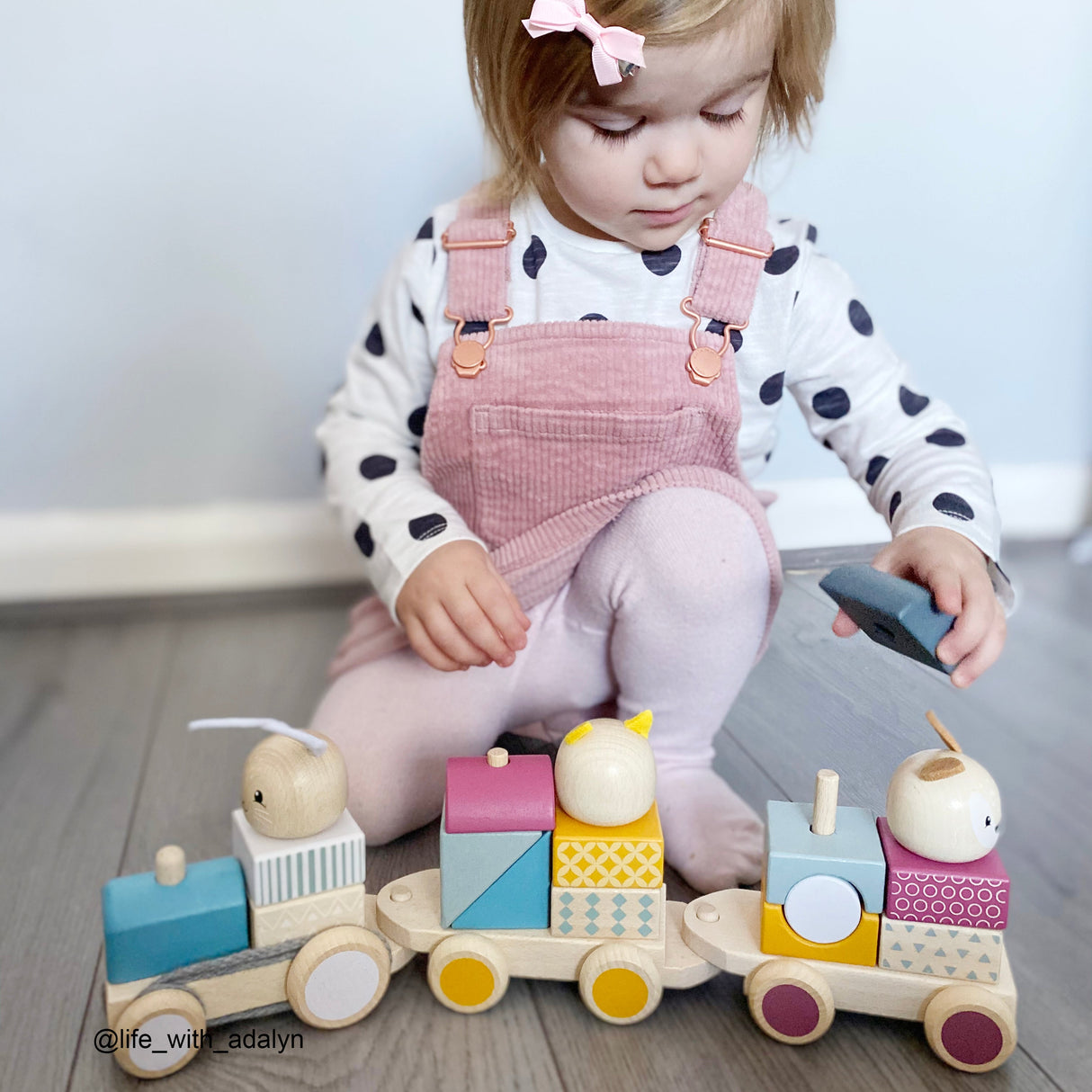 100% FSC Certified Activity Pull Along Train by Bigjigs Toys US