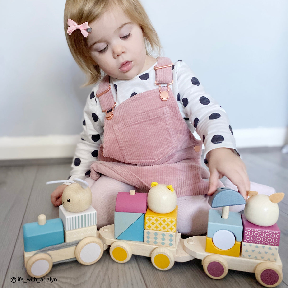 100% FSC Certified Activity Pull Along Train by Bigjigs Toys US
