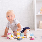 100% FSC Certified Activity Pull Along Train by Bigjigs Toys US