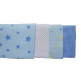 Blue Four Pack Receiving Blanket