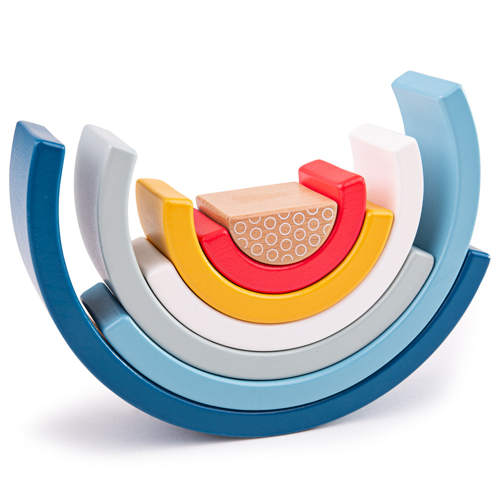 100% FSC Certified Rainbow Arches by Bigjigs Toys US