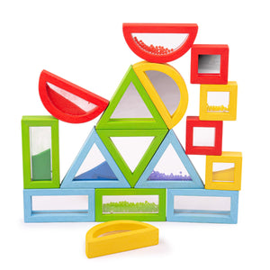 Rainbow Sensory Shapes by Bigjigs Toys US