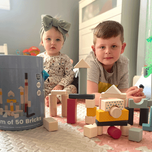 FSC Drum of 50 Bricks by Bigjigs Toys US