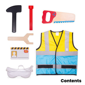 Builder Dress Up (Without Helmet) by Bigjigs Toys US