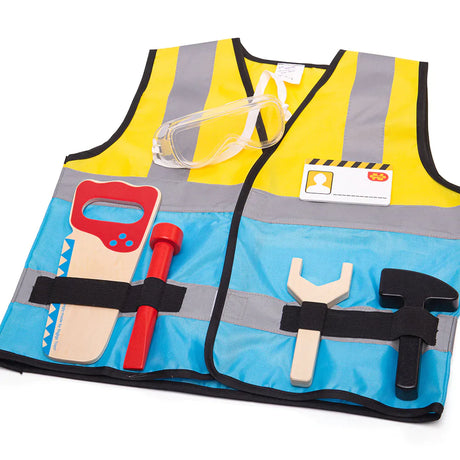 Builder Dress Up (Without Helmet) by Bigjigs Toys US
