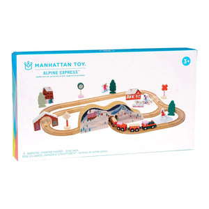 Alpine Express Wooden Toy Train Set by Manhattan Toy