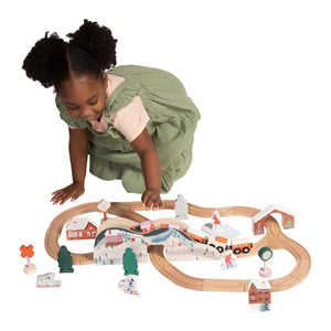 Alpine Express Wooden Toy Train Set by Manhattan Toy