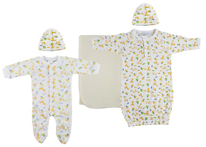 Unisex Newborn Baby 5 Pc Layette Sets