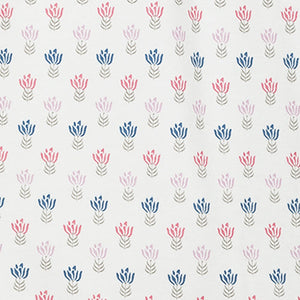 Bow Romper - Penelope on White  100% Pima Cotton by Feather Baby