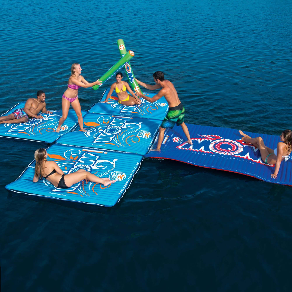 WOW Sports Floating Water Mat For The Pool and Lake - 6X6 Ft. (14-2080) by Jupiter Gear
