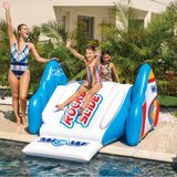 WOW Sports Rocket Pool Slide with Built-In Sprinklers (22-WSL-3892-WOW) by Jupiter Gear