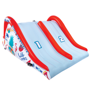 WOW Sports Big Kahuna Two-Lane Slide for In-Ground Pools (22-WSL-3893-WOW) by Jupiter Gear