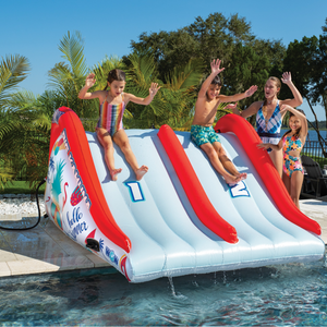 WOW Sports Big Kahuna Two-Lane Slide for In-Ground Pools (22-WSL-3893-WOW) by Jupiter Gear