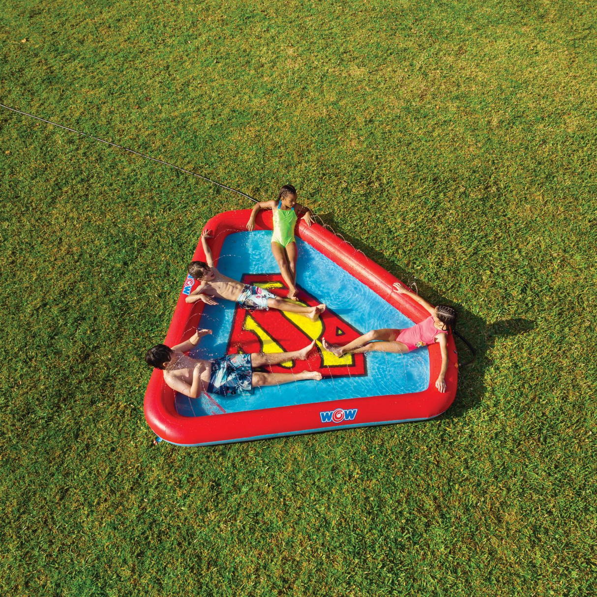 WOW Sports DC Comics Superman Splash Pad for Kids and Toddlers (22-WSM-3898-WOW) by Jupiter Gear