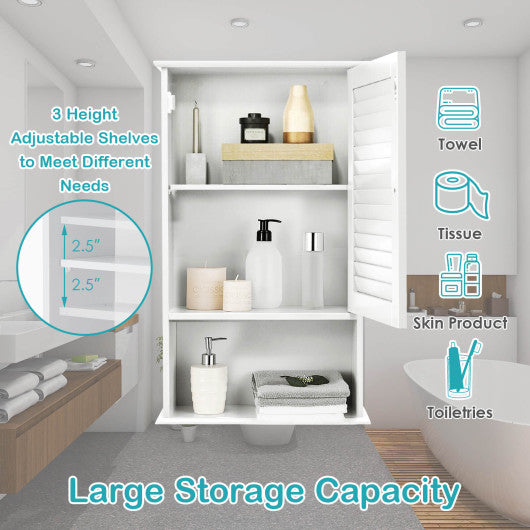 27.5" H Wall Hanging Bathroom Storage Cabinet