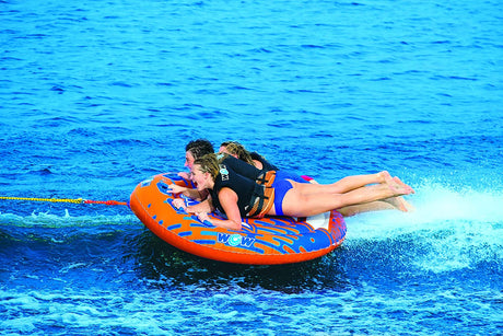 WOW Sports Nova 3 Person 3P Towable Deck Tube (22-WTO-3985) by Jupiter Gear