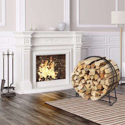 40-inch Tubular Steel Firewood Storage Rack