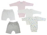 Infant Girls Long Sleeve One Piece and Pants
