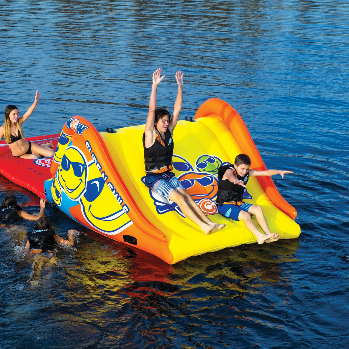 WOW Sports Slide and Water Walkway Slide N Smile Combo (22-WIL-4240-X-WOW) by Jupiter Gear