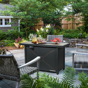 42 Inch 60000 BTU Propane Fire Pit Table with Ceramic Tabletop