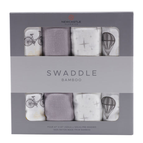 Traveler Bamboo Swaddle Blanket Four Pack - Aiden's Corner Baby & Toddler Clothes, Toys, Teethers, Feeding and Accesories