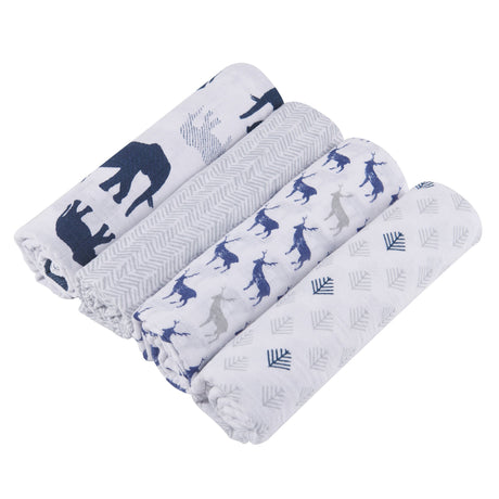 In the Wild Swaddle Blanket Four Pack - Aiden's Corner Baby & Toddler Clothes, Toys, Teethers, Feeding and Accesories