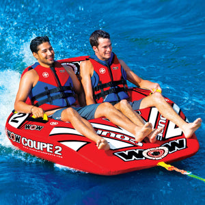 WOW Sports 2 Person Coupe Cockpit Towable Water Tube For Pool and Lake (15-1030) by Jupiter Gear