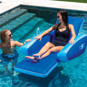WOW Sports Modern Lounger Pool Float with Cupholder (23-WPF-4542-WOW) by Jupiter Gear