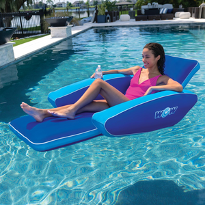 WOW Sports Modern Lounger Pool Float with Cupholder (23-WPF-4542-WOW) by Jupiter Gear