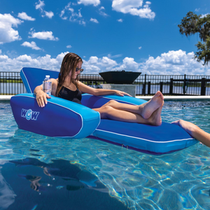 WOW Sports Modern Lounger Pool Float with Cupholder (23-WPF-4542-WOW) by Jupiter Gear