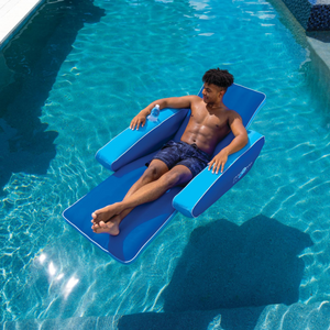 WOW Sports Modern Lounger Pool Float with Cupholder (23-WPF-4542-WOW) by Jupiter Gear