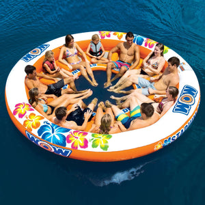 WOW Sports Floating 12 Person Water Lounge & Island - Stadium Islander (14-2090) by Jupiter Gear