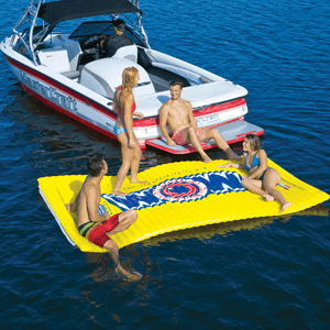WOW Sports Floating Pool and Lake Water Walkway and Lounge - Yellow (12-2050) by Jupiter Gear