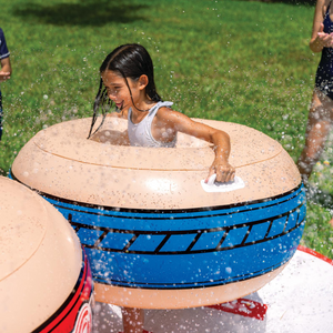 WOW Sports 10ft Sumo Wrestling Spray Pad with 2 Sumo Belly-Bumpers (23-WSM-4805-WOW) by Jupiter Gear