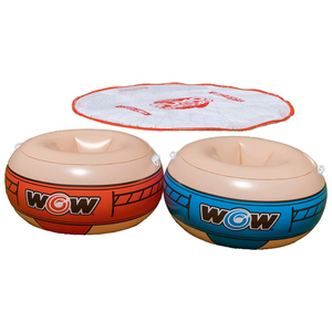 WOW Sports 10ft Sumo Wrestling Spray Pad with 2 Sumo Belly-Bumpers (23-WSM-4805-WOW) by Jupiter Gear