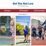 Portable 10 x 5 Feet Beach Badminton Training Net with Carrying Bag