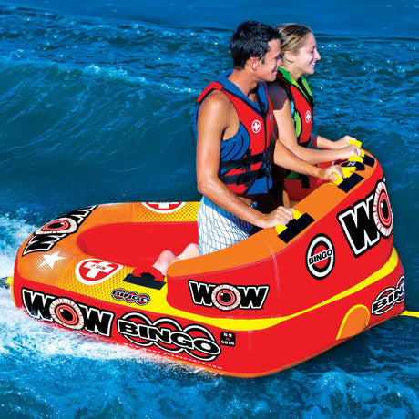 WOW Sports Bingo 2 Person Towable Water Tube For Pool and Lake (14-1060) by Jupiter Gear