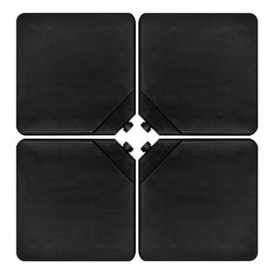 4 Pieces 13L Cantilever Offset Patio Umbrella Base with Easy-Fill Spouts