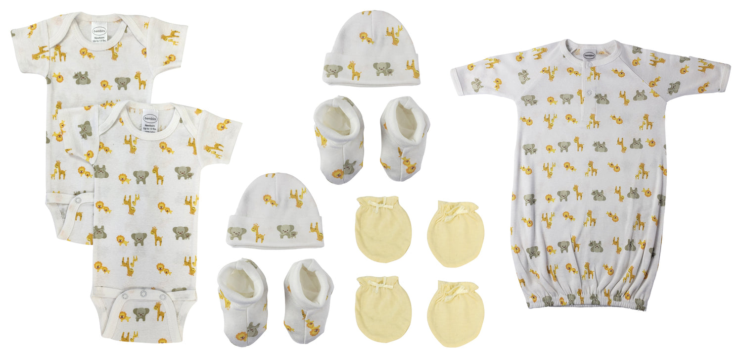 Unisex Newborn Baby 9 Pc Layette Sets