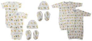 Unisex Newborn Baby 8 Pc Layette Sets
