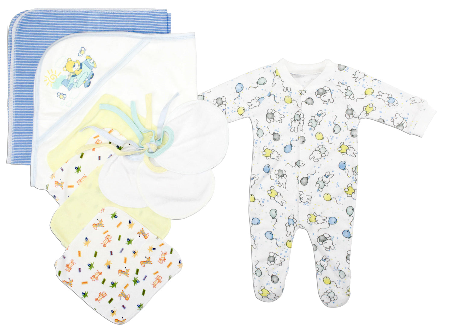 Newborn Baby Boys 10 Pc Layette Baby Shower Gift Set