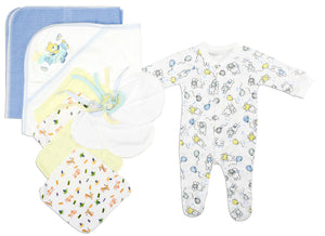 Newborn Baby Boys 10 Pc Layette Baby Shower Gift Set