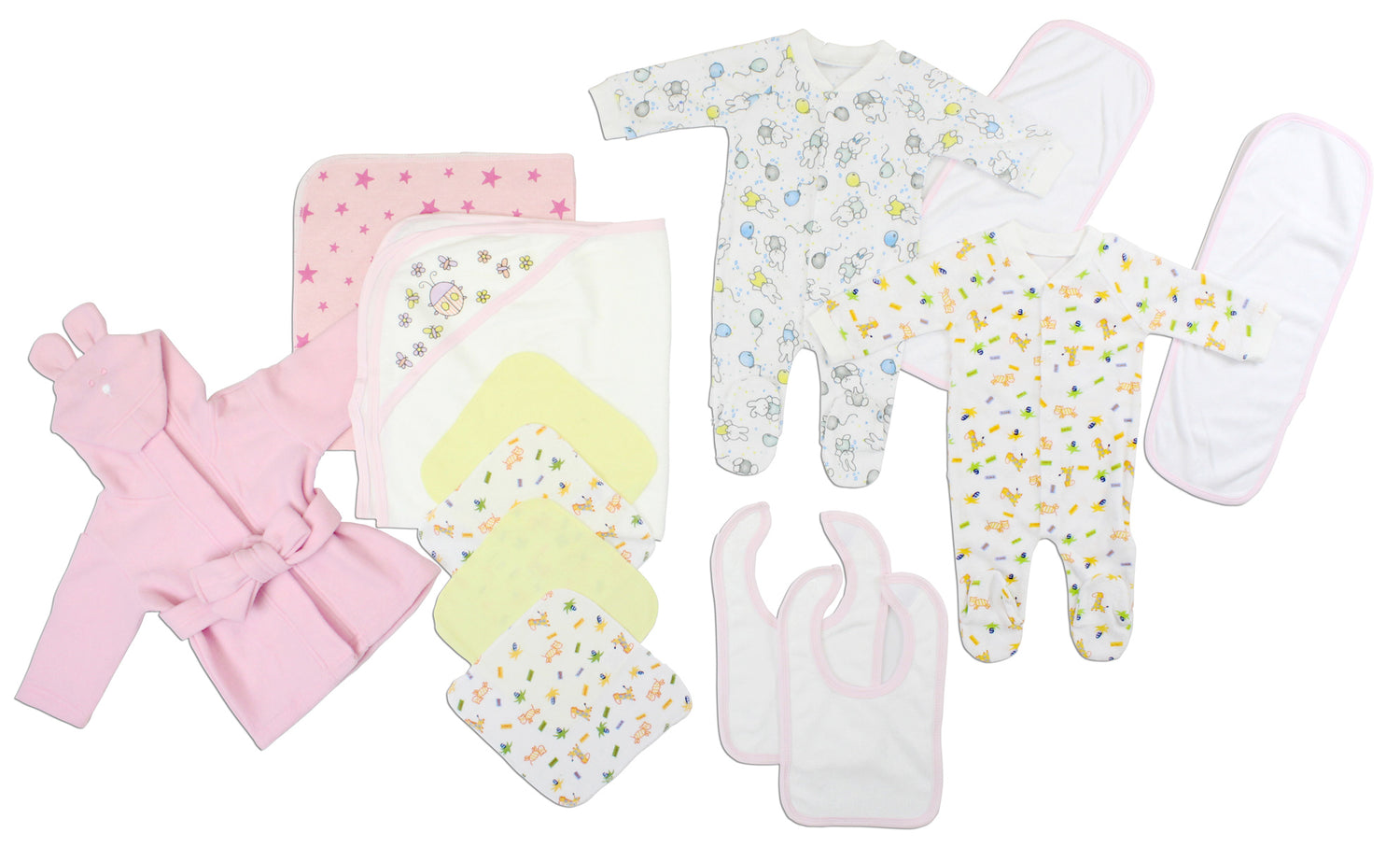 Newborn Baby Girls 13 Pc Layette Baby Shower Gift Set