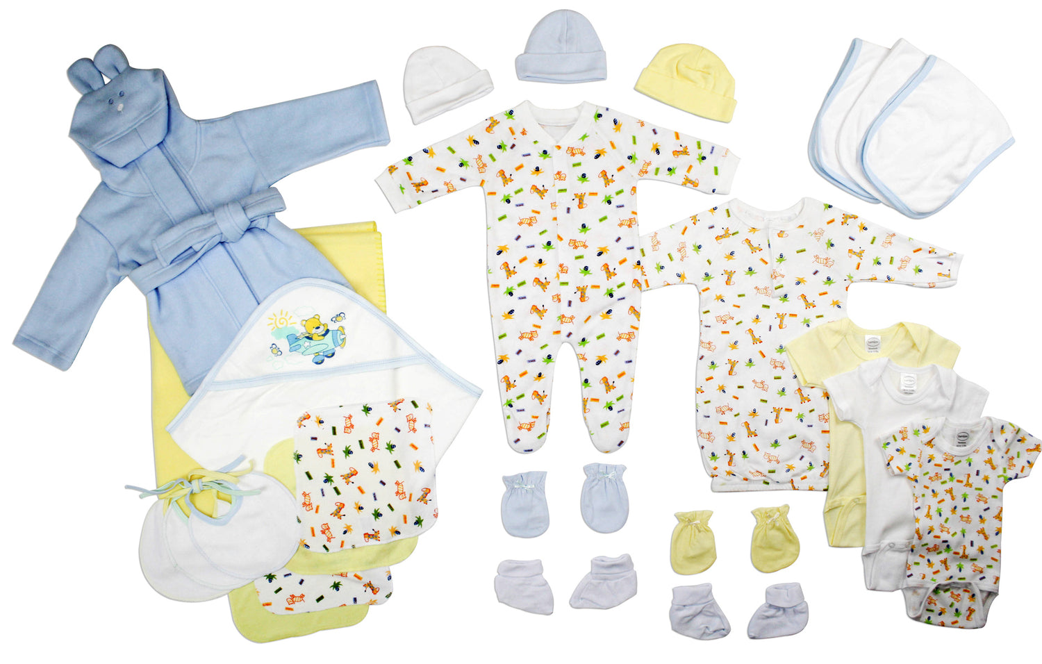 Newborn Baby Boys 25 Pc Layette Baby Shower Gift Set