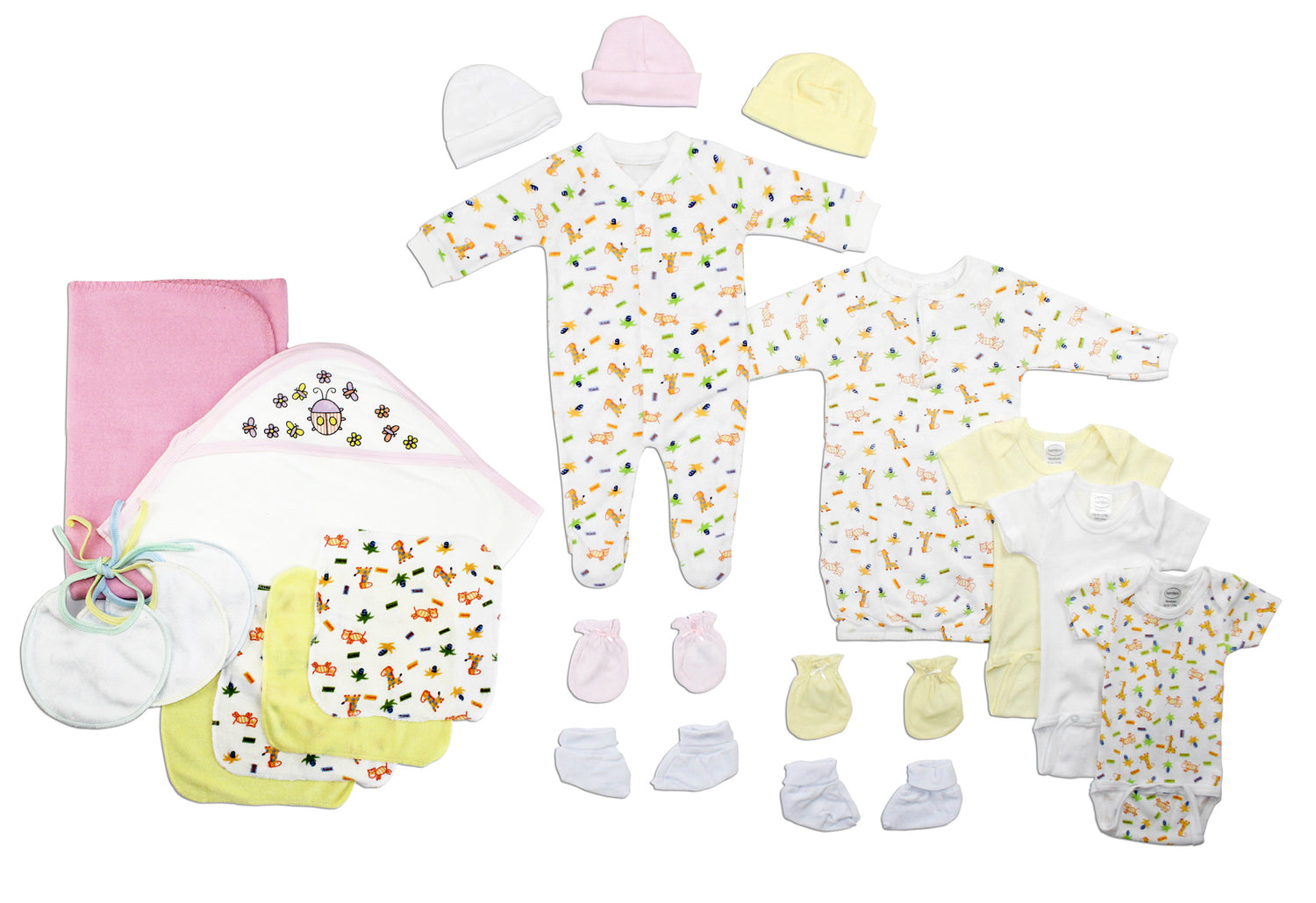Newborn Baby Girls 21 Pc Layette Baby Shower Gift Set