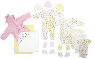 Newborn Baby Girls 15 Pc Layette Baby Shower Gift Set