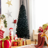Pre-lit Christmas Halloween Tree with PVC Branch Tips and Warm White Lights-6 ft